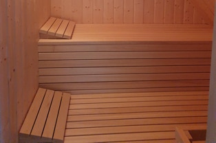 Die Sauna des Ferienhaus Seeschwalbe in Fuhlendorf am Bodden der Ostsee
